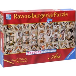 Ravensburger puzzle 1000 pieces art collection, Michelangelo: The vault of the Sistine Chapel - puzzles for adults aged 14 and o