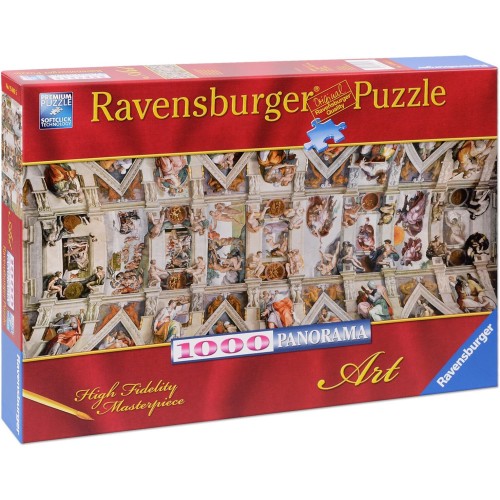 Ravensburger puzzle 1000 pieces art collection, Michelangelo: The vault of the Sistine Chapel - puzzles for adults aged 14 and o