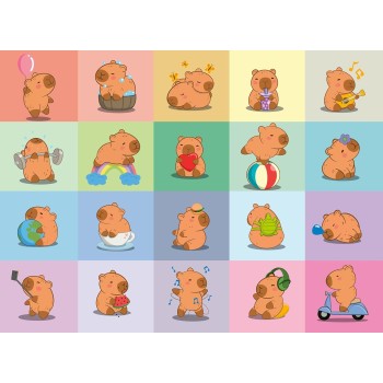 Ravensburger - Capybara Puzzle, 100 Xxl pieces - Puzzles for children aged 6 and over, educational and fun games, gift ideas 120