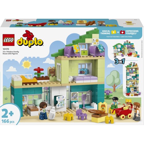 LEGO DUPLO Town 3 In 1 Modern House With Figures 10470 5702018056516