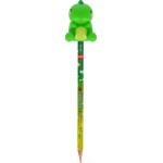 Legami Pencil With Squishy Dino rooarrr! - Squeezies dinosaur PSQ0005 8052694121563