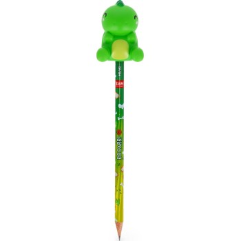 Legami Pencil With Squishy Dino rooarrr! - Squeezies dinosaur PSQ0005 8052694121563