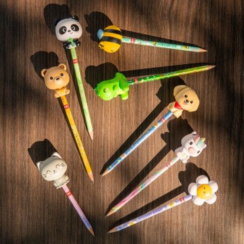 Legami Pencil With Squishy Dino rooarrr! - Squeezies dinosaur PSQ0005 8052694121563