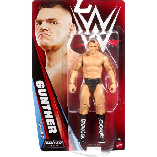 Mattel WWE Gunther Action Figure, Main Event Series 167, 6-inch Collectible With Articulation GDF62 / JHJ29 194735332335