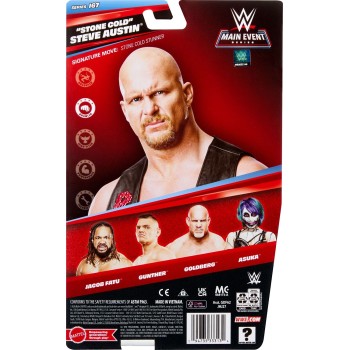 Mattel WWE “stone Cold” Steve Austin Action Figure, Main Event Series 167, 6-inch Collectible With Articulation GDF62 / JHJ27 19