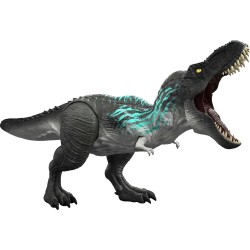 Mattel Jurassic World Muscle Madness Tyrannosaurus Rex Action Figure, T-rex With Grow Feature & Roar JKG92 194735349715
