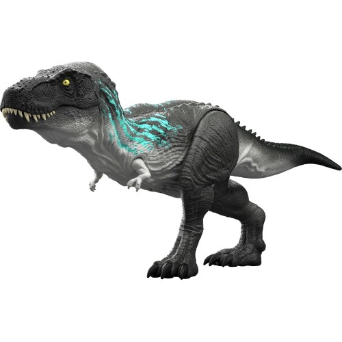 Mattel Jurassic World Muscle Madness Tyrannosaurus Rex Action Figure, T-rex With Grow Feature & Roar JKG92 194735349715