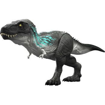 Mattel Jurassic World Muscle Madness Tyrannosaurus Rex Action Figure, T-rex With Grow Feature & Roar JKG92 194735349715