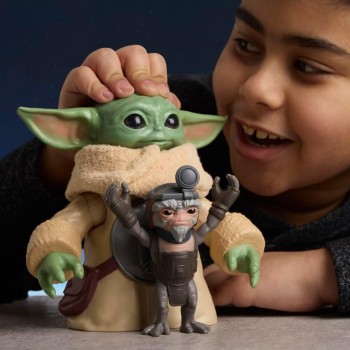 Hasbro Star Wars Huggin Grogu 16.5-cm Electronic Action Figure and Anzellan, Inter G2530 5010996360984