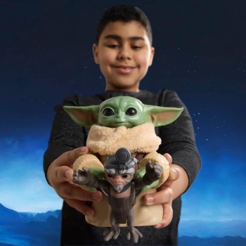 Hasbro Star Wars Huggin Grogu 16.5-cm Electronic Action Figure and Anzellan, Inter G2530 5010996360984