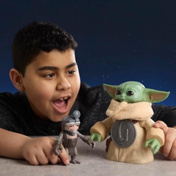 Hasbro Star Wars Huggin Grogu 16.5-cm Electronic Action Figure and Anzellan, Inter G2530 5010996360984