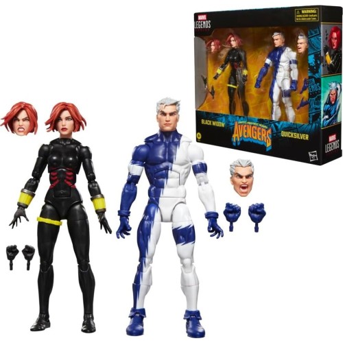Hasbro Marvel Legends Series Black Widow and Quicksilver, Avengers: The Crossing C G2122 5010996360106