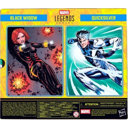 Hasbro Marvel Legends Series Black Widow and Quicksilver, Avengers: The Crossing C G2122 5010996360106