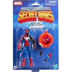 Hasbro Marvel Avengers Marvel Legends Series Secret Wars Spider-Man Alien Costume, Retro Marvel G2035 / G2419 5010996355744