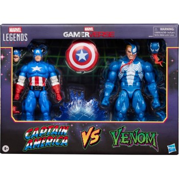 Hasbro Marvel Legends Series Gamerverse Captain America vs Venom Action Figure Col G0622 5010996320476