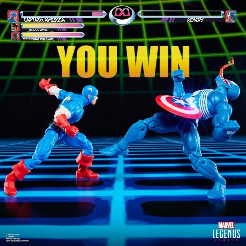 Hasbro Marvel Legends Series Gamerverse Captain America vs Venom Action Figure Col G0622 5010996320476