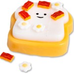 Tobar Sticky Squishy Tic-tac-toast, Interactive Fidget Toy With Bacon and Eggs, S 31.39174 5038728157640