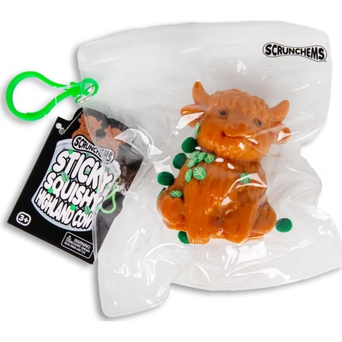 Tobar Scrunchems sticky squishy highland cow 31.39165 5038728157510