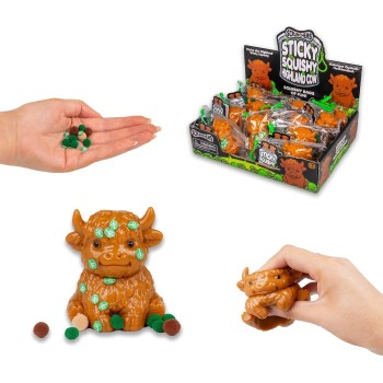 Tobar Scrunchems sticky squishy highland cow 31.39165 5038728157510