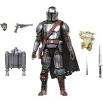 Hasbro Star Wars The Black Series The Mandalorian and Grogu, The Mandalorian and Grogu Deluxe Collectible 6 Inch Action Figure G