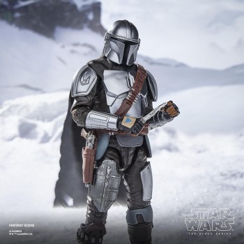 Hasbro Star Wars The Black Series The Mandalorian and Grogu, The Mandalorian and Grogu Deluxe Collectible 6 Inch Action Figure G