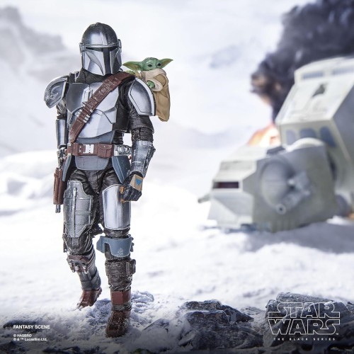 Hasbro Star Wars The Black Series The Mandalorian And Grogu, The Mandalorian And Grogu Deluxe Collectible 6 Inch G2514 501099636