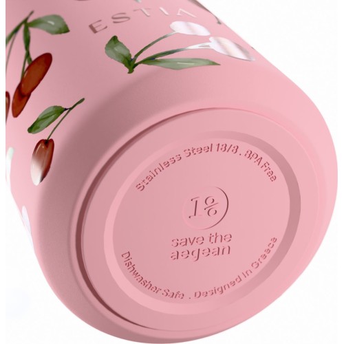 Estia Thermos Flow Save the Aegean 500ml Cherry Rose 01-41991 5207158041991