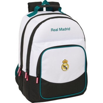safta: real madrid - double backpack 612654560 8412688647156