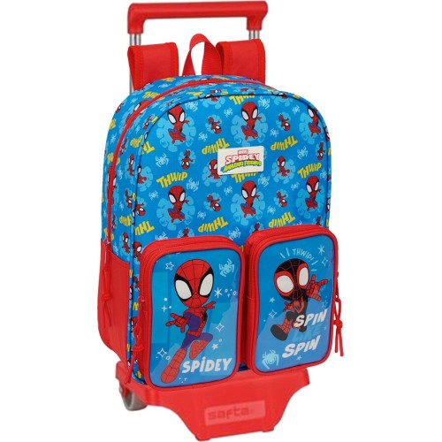safta: spidey - trolley removable small backpack 34cm 612662185 5207011013622