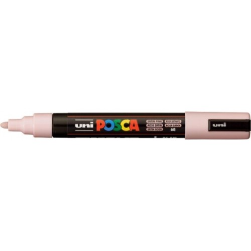 Uni-ball Mitsubishi Pencil Μαρκαδόρος Ζωγραφικης UNI Posca Pc-5m 1.8-2.5mm Ροζ σατινέ PC-5M(E) SATIN PINK 4902778305188