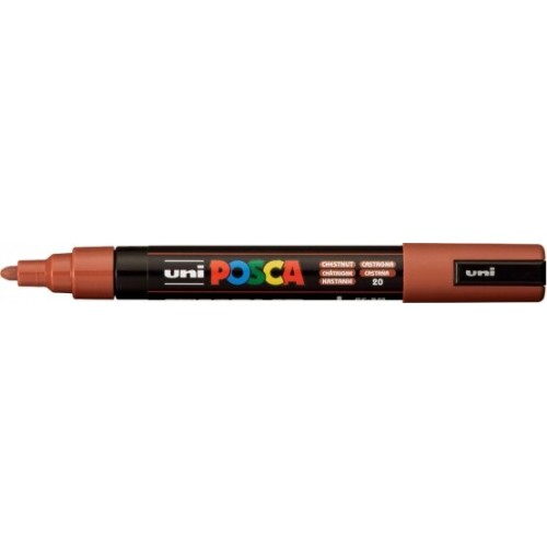 Uni-ball Mitsubishi Pencil Μαρκαδόρος Ζωγραφικης UNI Posca Pc-5m 1.8-2.5mm Καστανια PC-5M(E) CHESTNUT 4902778305201