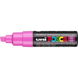Uni-ball Mitsubishi Pencil Uni Posca Marker Pc-8k Paint Glass Pen Broad Chisel Tip 8.00mm Pink PC-8K(E) ΡΟΖ 4902778916513