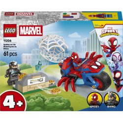 LEGO Spiderman Marvel Super Heroes Spidey On His Motorcycle Vs. Rhino 11206 5702018062456