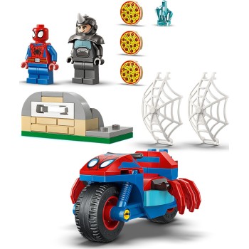 LEGO  Marvel Spidey And His Amazing Friends Σπάιντι με τη Μοτοσικλέτα του vs. Ράινο  11206 5702018062456