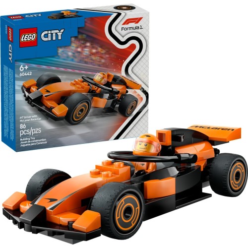 LEGO City Οδηγός F1® με Αγωνιστικό Αυτοκίνητο McLaren 60442 5702017812489