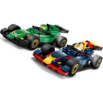 LEGO City f1 truck with rb20 and amr24 cars 60445 5702017812519