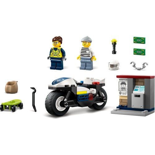 LEGO City Καταδίωξη με Αστυνομική Μοτοσικλέτα   60455 5702017812458
