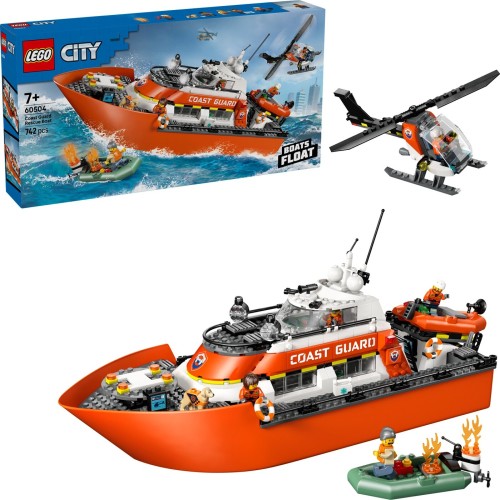 LEGO City Διασωστικό Σκάφος & Ελικόπτερο Ακτοφυλακής  60504 5702018056943