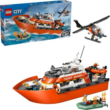LEGO City Διασωστικό Σκάφος & Ελικόπτερο Ακτοφυλακής  60504 5702018056943