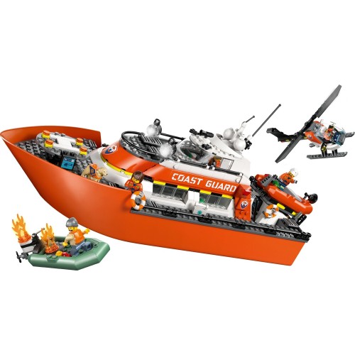 LEGO City Διασωστικό Σκάφος & Ελικόπτερο Ακτοφυλακής  60504 5702018056943