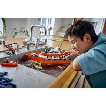 LEGO City Διασωστικό Σκάφος & Ελικόπτερο Ακτοφυλακής  60504 5702018056943
