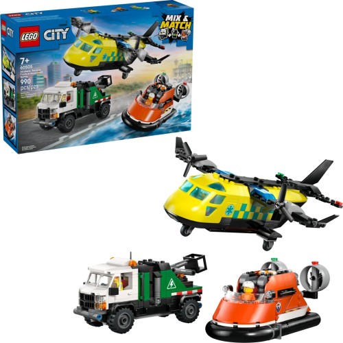 LEGO City Συλλογή με Αεροπλάνο, Φορτηγό Εξυπηρέτησης & Χόβερκραφτ  60505 5702018056950