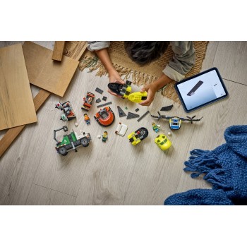 LEGO City Συλλογή με Αεροπλάνο, Φορτηγό Εξυπηρέτησης & Χόβερκραφτ  60505 5702018056950