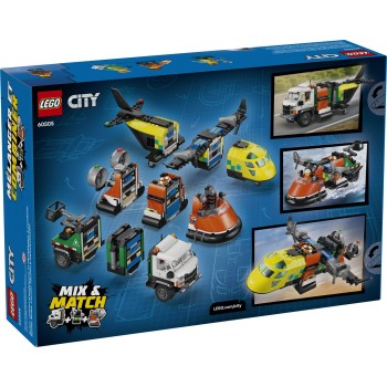 LEGO City Συλλογή με Αεροπλάνο, Φορτηγό Εξυπηρέτησης & Χόβερκραφτ  60505 5702018056950