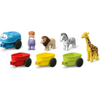 Playmobil Junior: Τρένο Με Ζωάκια 72084 4008789720849