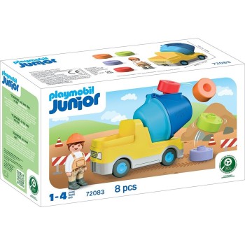 Playmobil Junior: Μπετονιέρα Με Εργάτη 72083 4008789720832