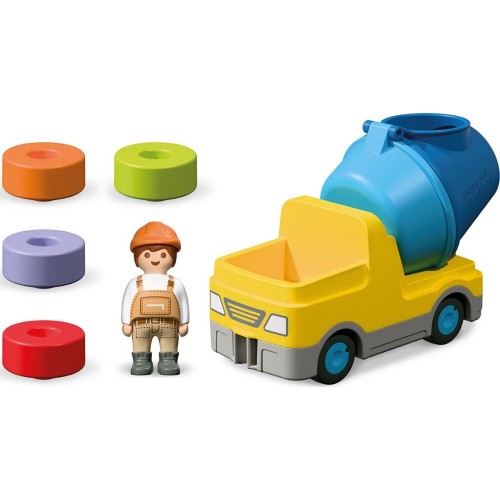Playmobil Junior: Μπετονιέρα Με Εργάτη 72083 4008789720832