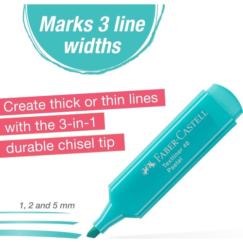 Faber-Castell Υπογραμμιστές Pastel Σετ Των 8 (6+2 ΔΩΡΟ) 254658 4005402546589