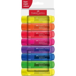 faber-castell highlighter textliner 46 sf wallet of 8 254648 4005402546480