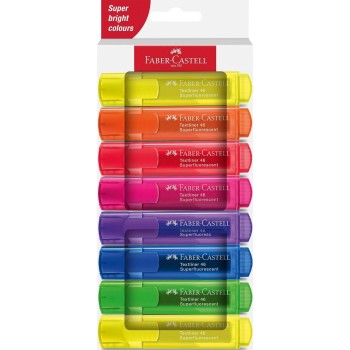Faber-Castell Υπογραμμιστές Fluo Σετ Των 8 (6+2 ΔΩΡΟ) 254648 4005402546480